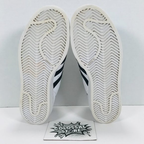 ❌SOLD❌ Adidas Originals Superstar Leather White Black - Picture 8 of 9